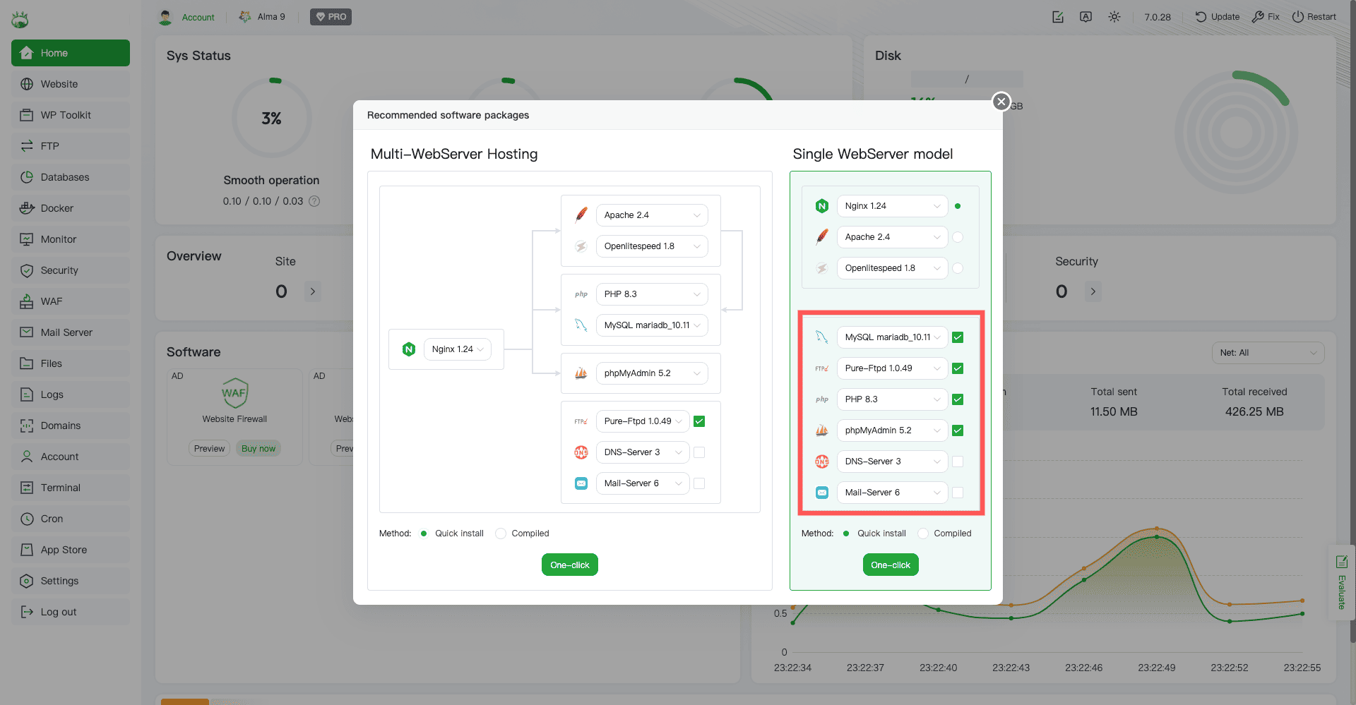 その他の構成の指定